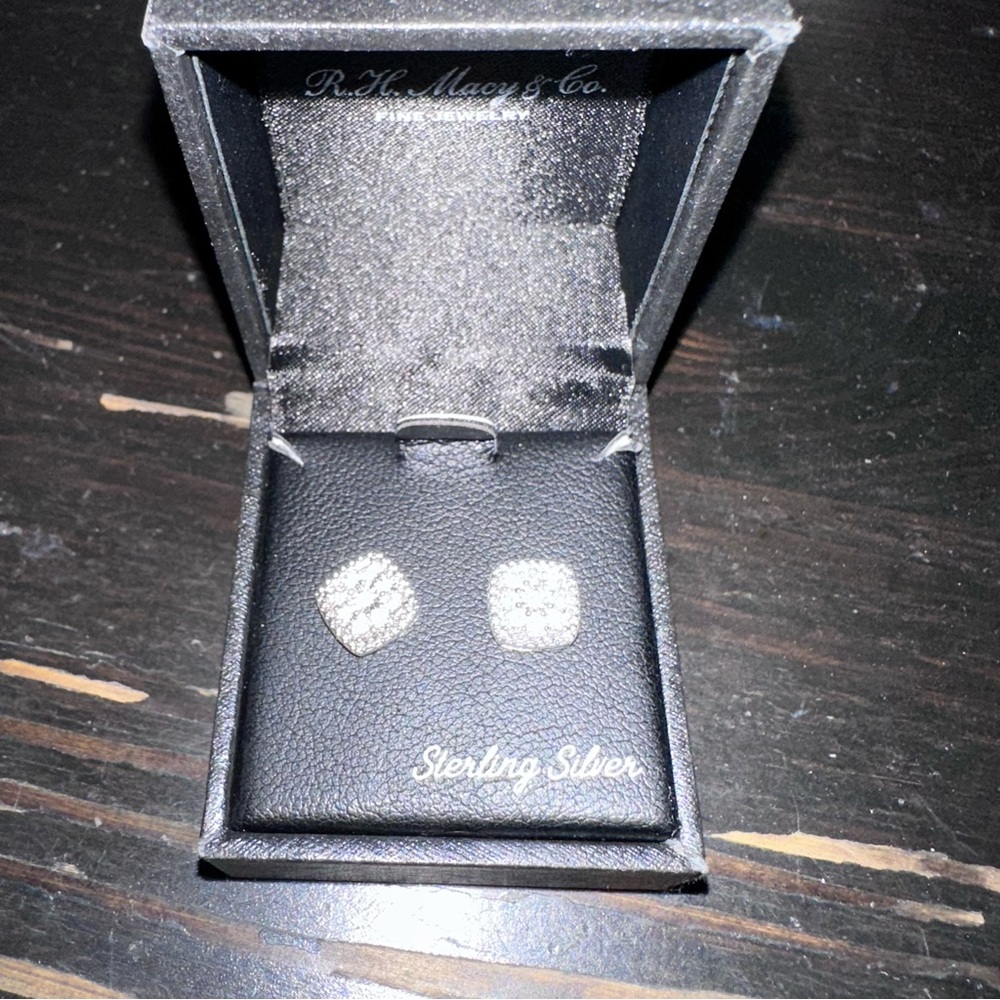 Macy's Silver Stud Earrings